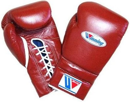 Winning Lace-up Boxing Gloves - Brown