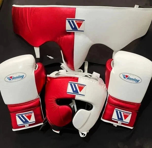 Profeshional Winning Boxing Kit-Gloves , Head Guard, Groin Guard - Premium Set